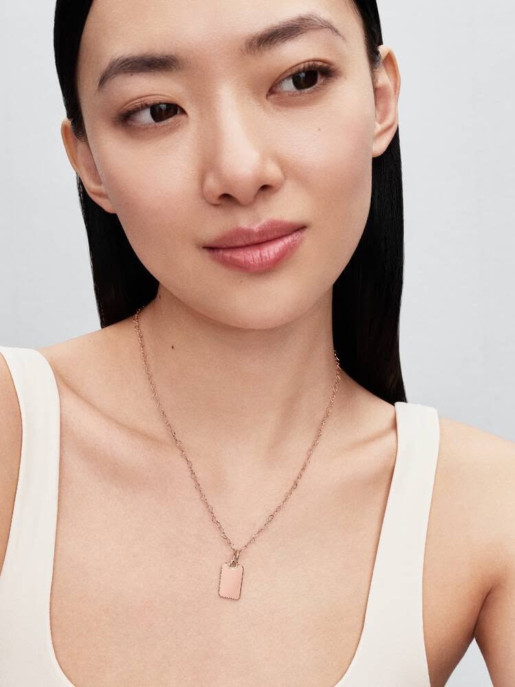 Pandora Engravable Rectangle Tag Pendant