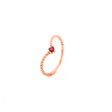 Rhodolite Garnet Ring in Rose Gold