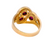 Diamond and Ruby Set in Yellow Gold Dress Ring