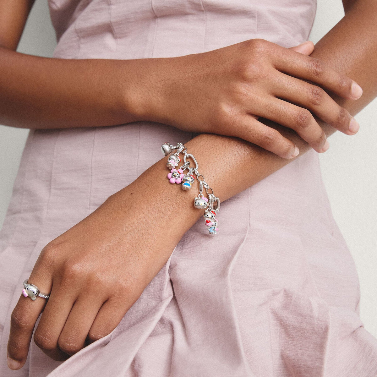 Thomas Sabo Hello Kitty Charm with Pink Bow
