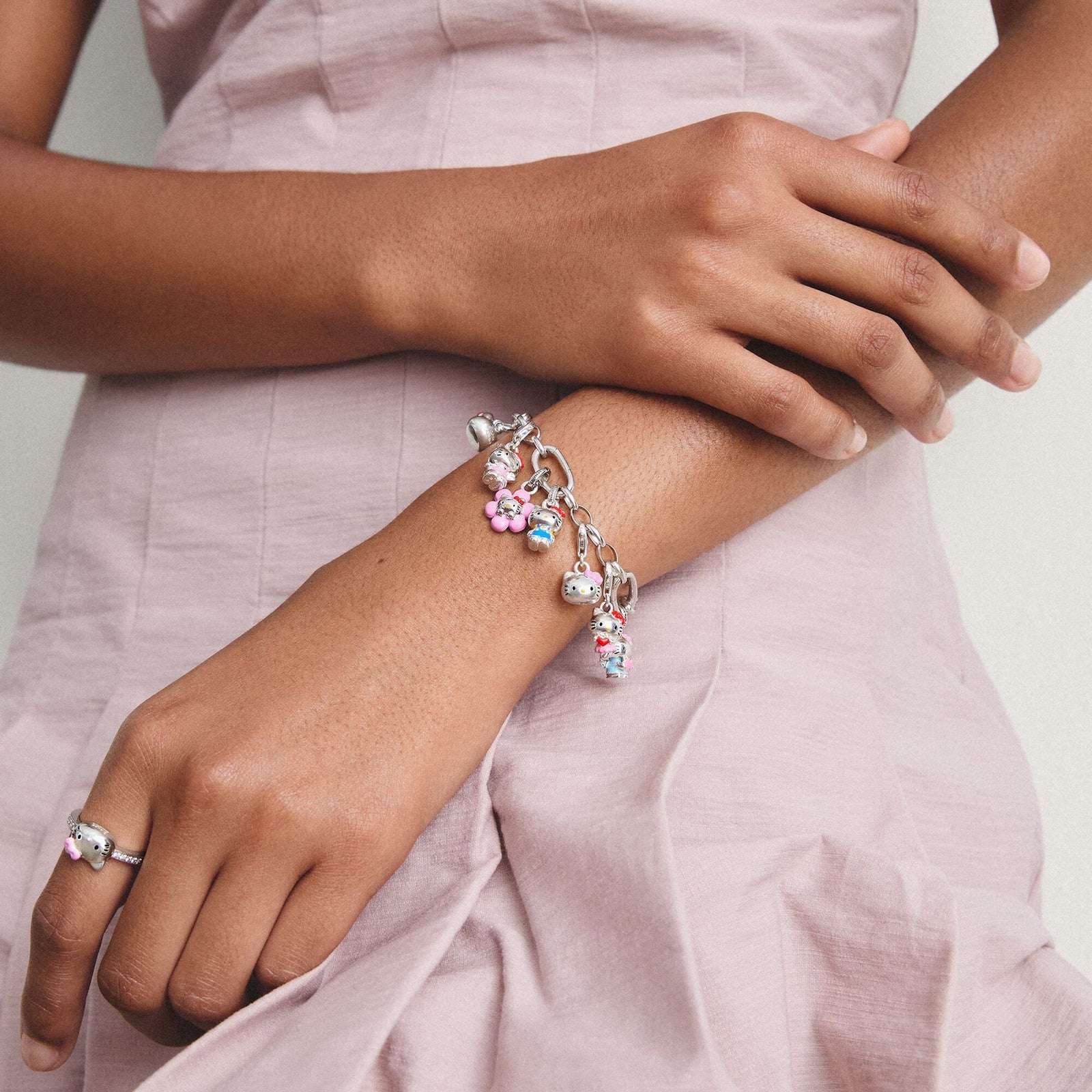 Thomas Sabo Hello Kitty Charm with Pink Bow