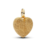 Pandora Puffy Heart Diamond Pointed Dangle Charm