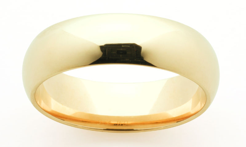 Gents Yellow Gold Wedding Band
