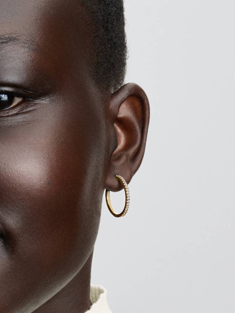 Pandora Sparkling Hoop Earrings