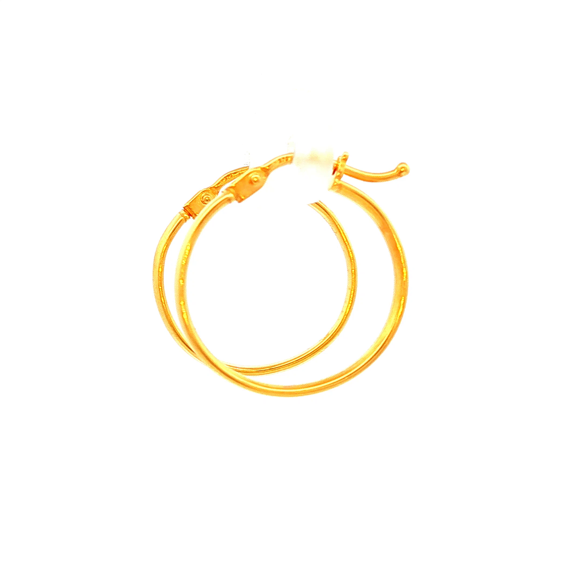 Classic Yellow Gold Hoop Earrings