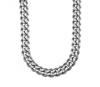 Blaze Silver Stainless Steel Men's Cuban Chain