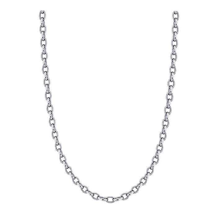 Sterling Silver Oval Belcher Chain