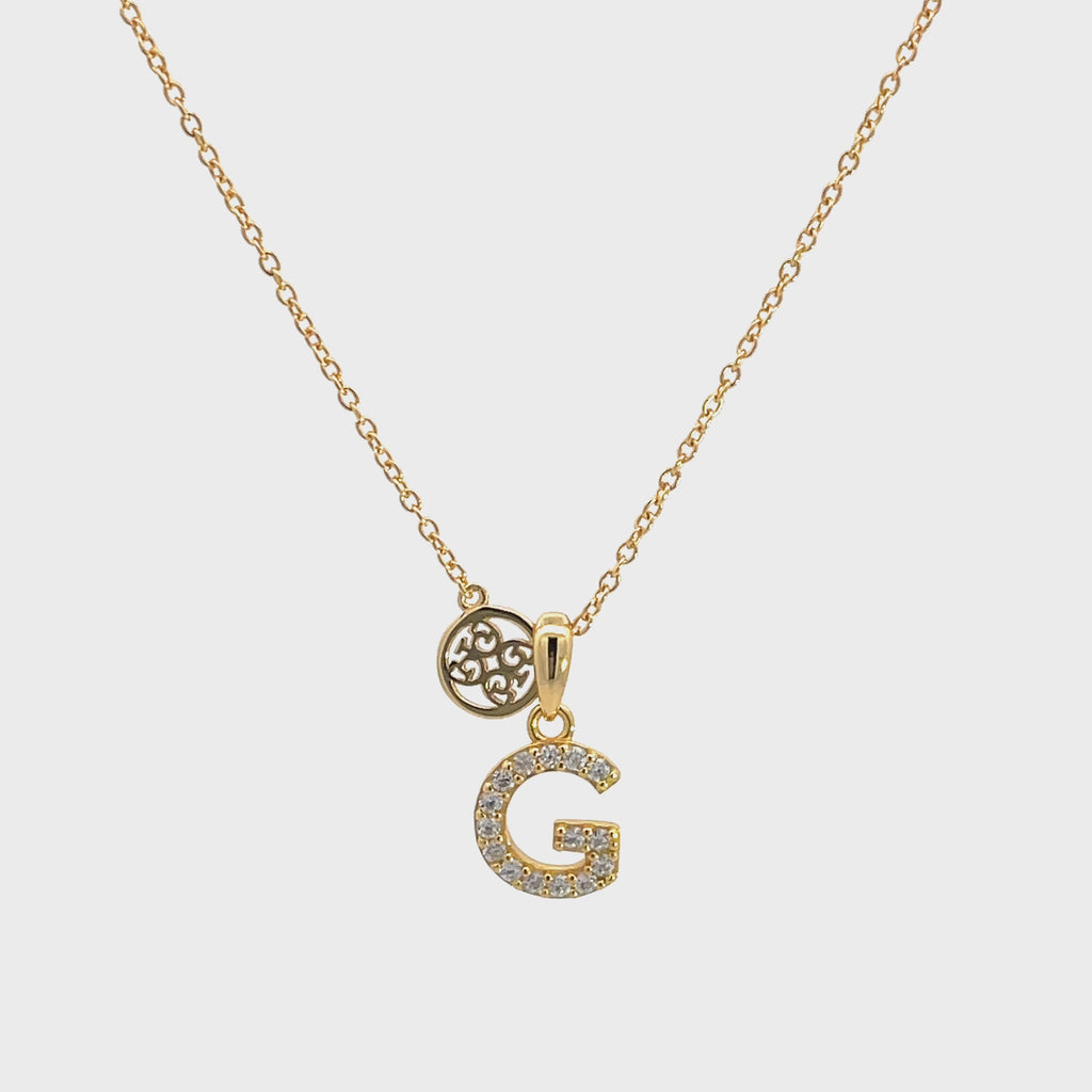 Georgini Luxury Letters A Initial Pendant