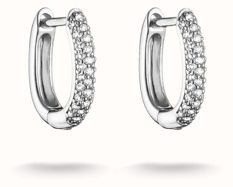 Thomas Sabo sterling silver earring with white stone