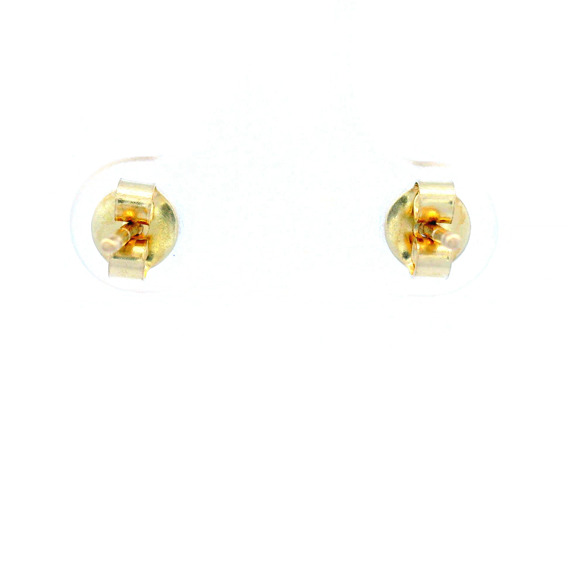 Bezel Set Cubic Zirconia Earrings