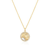 Silver Shiny Sun Star Necklace