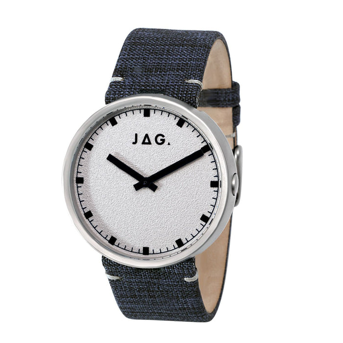 Jag Cronulla White Dial 42mm Leather Strap Watch J2778