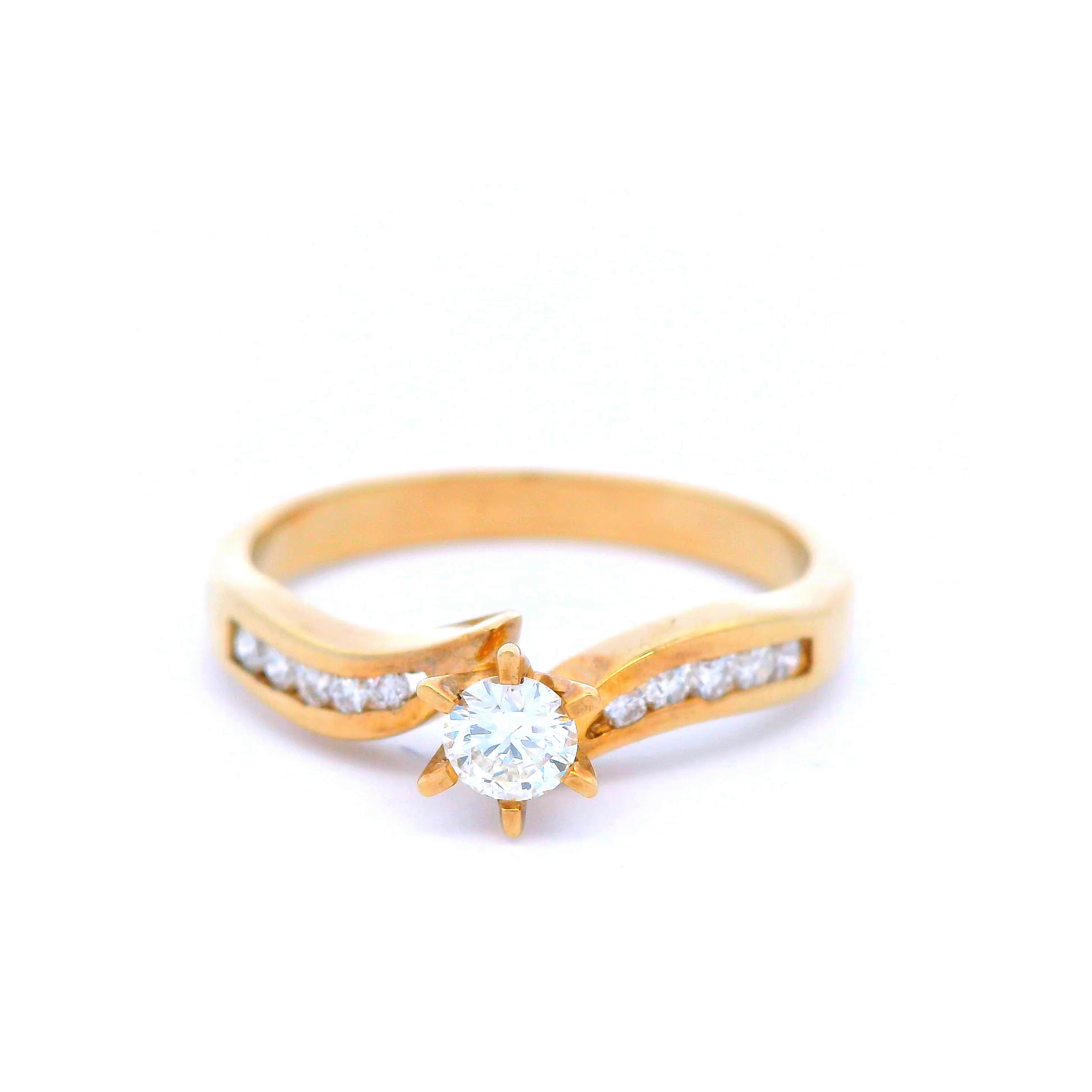 0.16 Carat Diamond Solitaire Engagement Ring