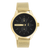 Gold Coloured Oozoo Watch With Gold Coloured Metal Mesh Bracelet