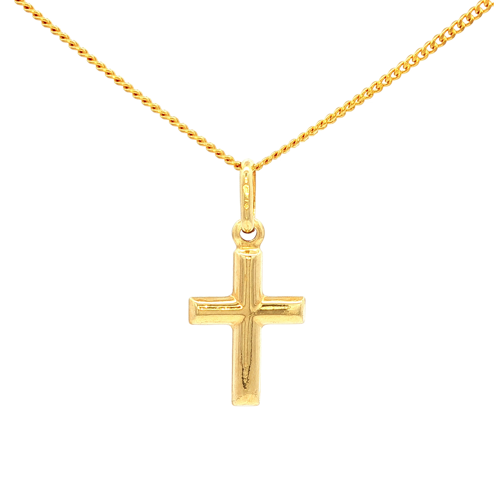 Classic Plain Cross inYellow Gold