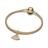 Pandora Disney Mulan Fan 14K Gold-Plated Dangle