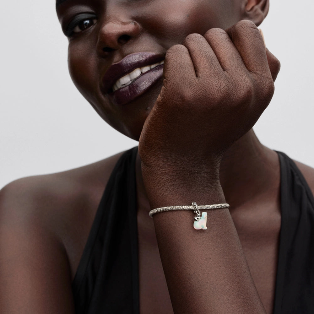 Pandora Polar Bear Mother & Cub Dangle Charm