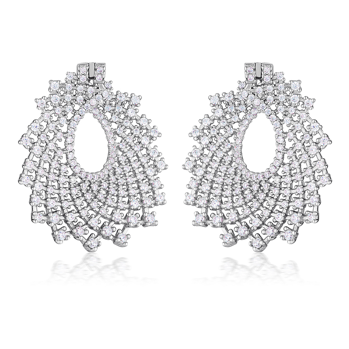 Georgini Red Carpet Sundance Earrings Silver