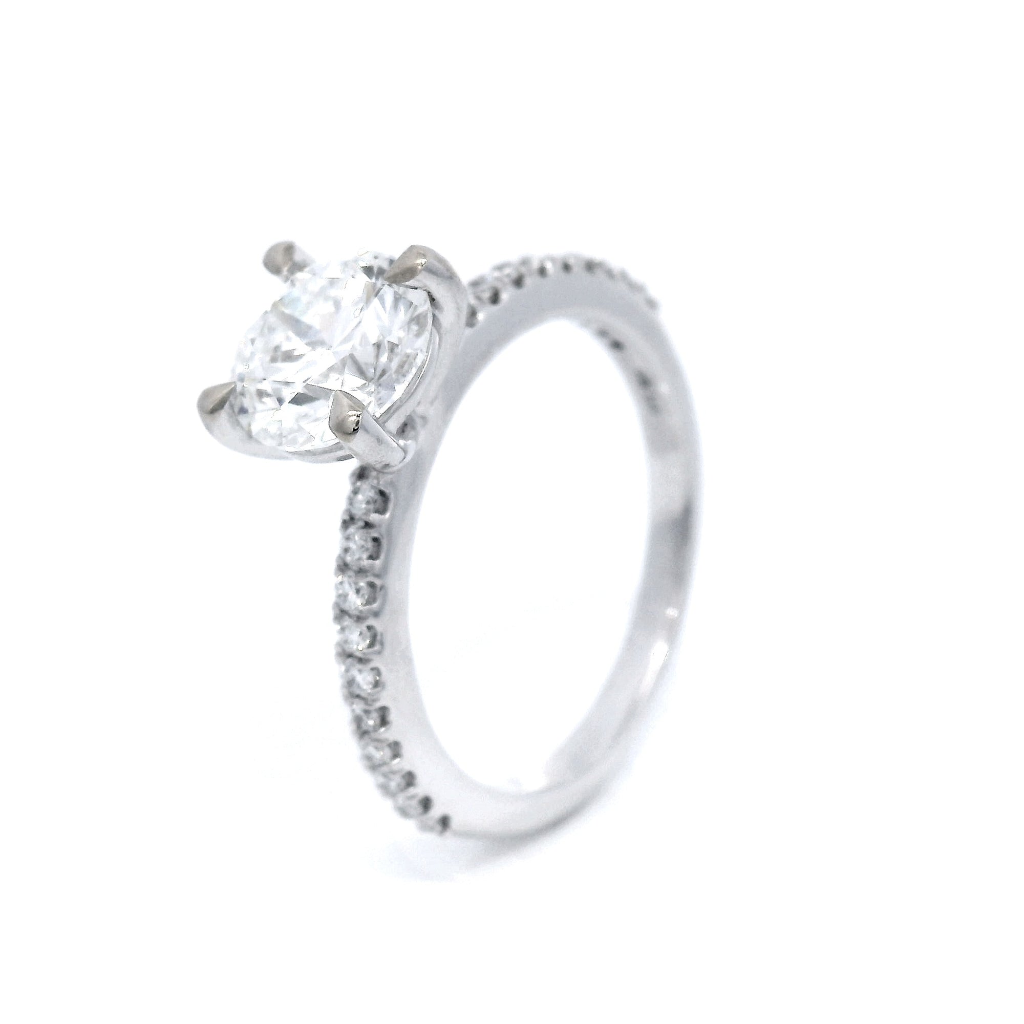18 Carat White Gold Diamond Dress Ring