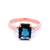 London Blue Topaz and Diamond Ring