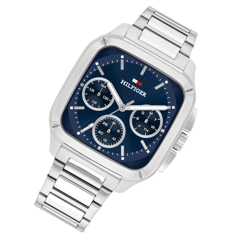 Tommy Hilfiger Stainless Steel Blue Dial Multi-function Men's Watch
