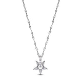 Pandora Star Sterling Silver Pendant Necklace