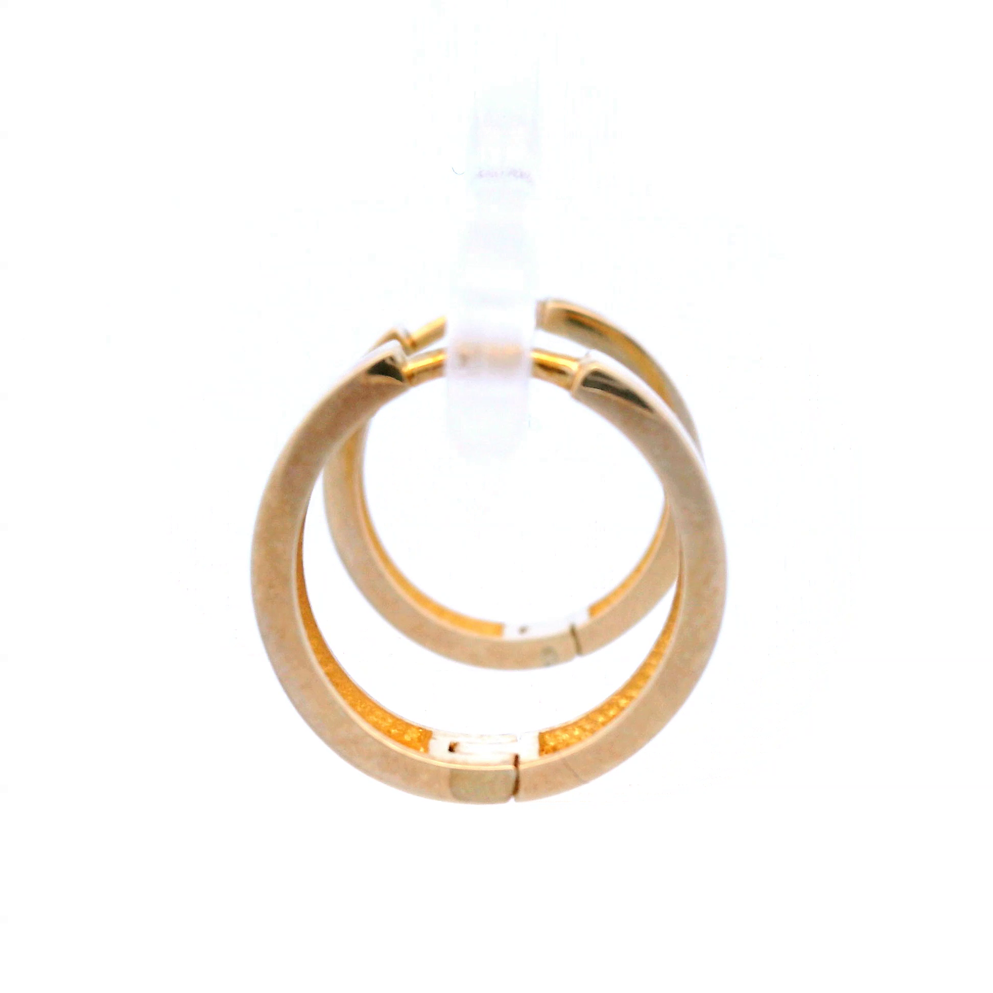 3.5mm Wide Flat Profile Huggie in 9ct Yellow Gold