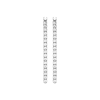 Long Drop Stud Earrings