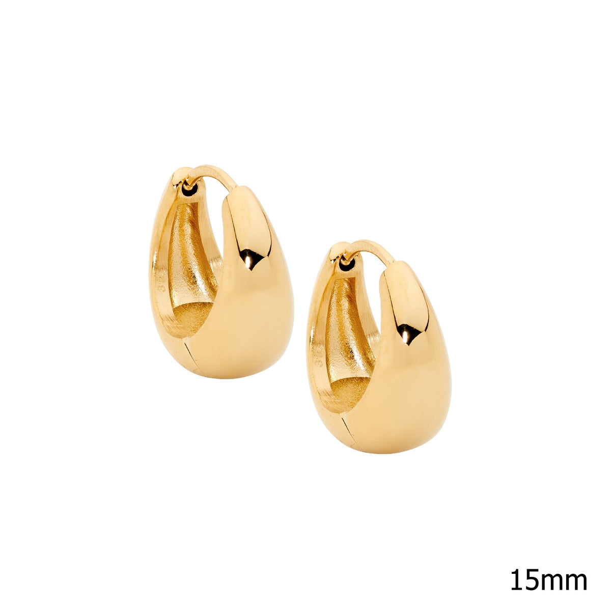 Ellani Stainless Steel Hoop Earrings