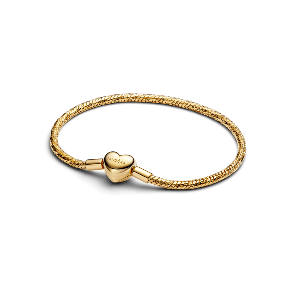 Faceted snake chain sterling silver bracelet with engravable heart clasp