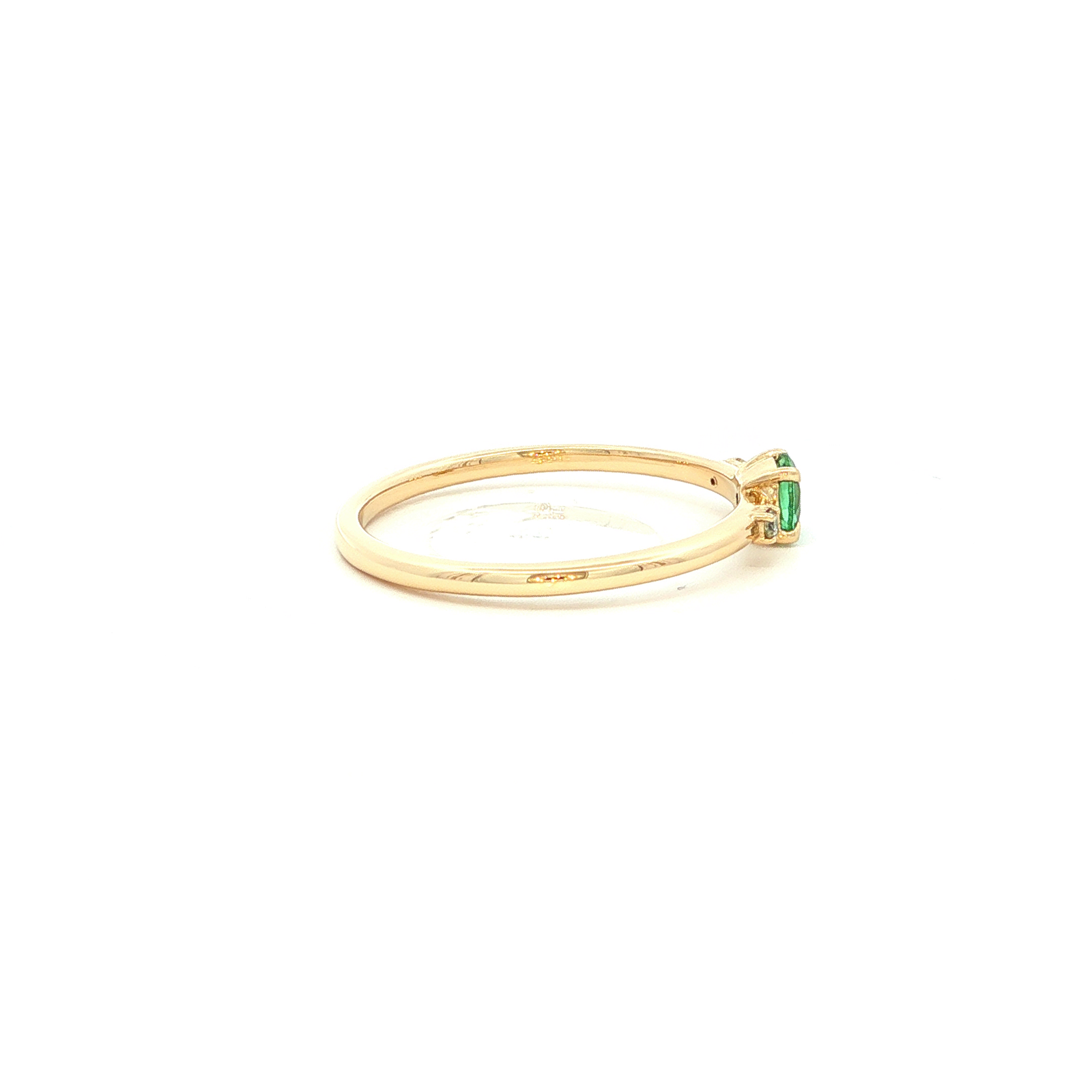 Diamond and Tourmaline Dress Ring in Yellow Gold