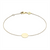 9 Carat Gold Mini Disc Bracelet