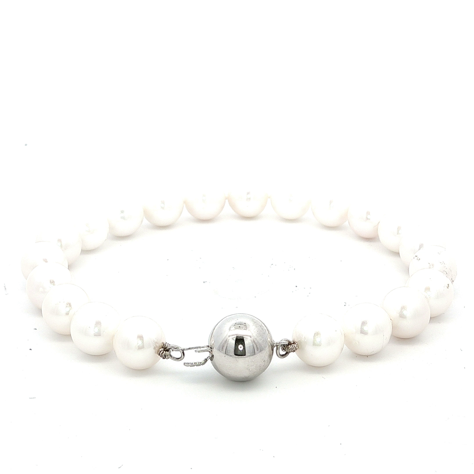 Fresh Water White Round Pearl Bracelet