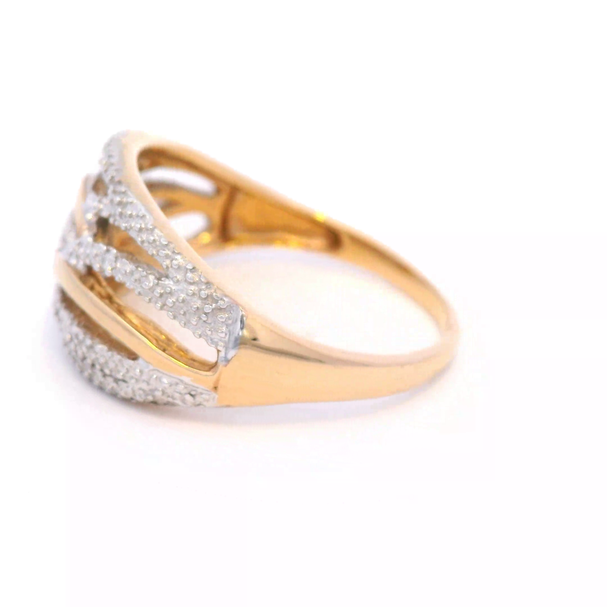 Diamond Dress Ring in Yellow Gold