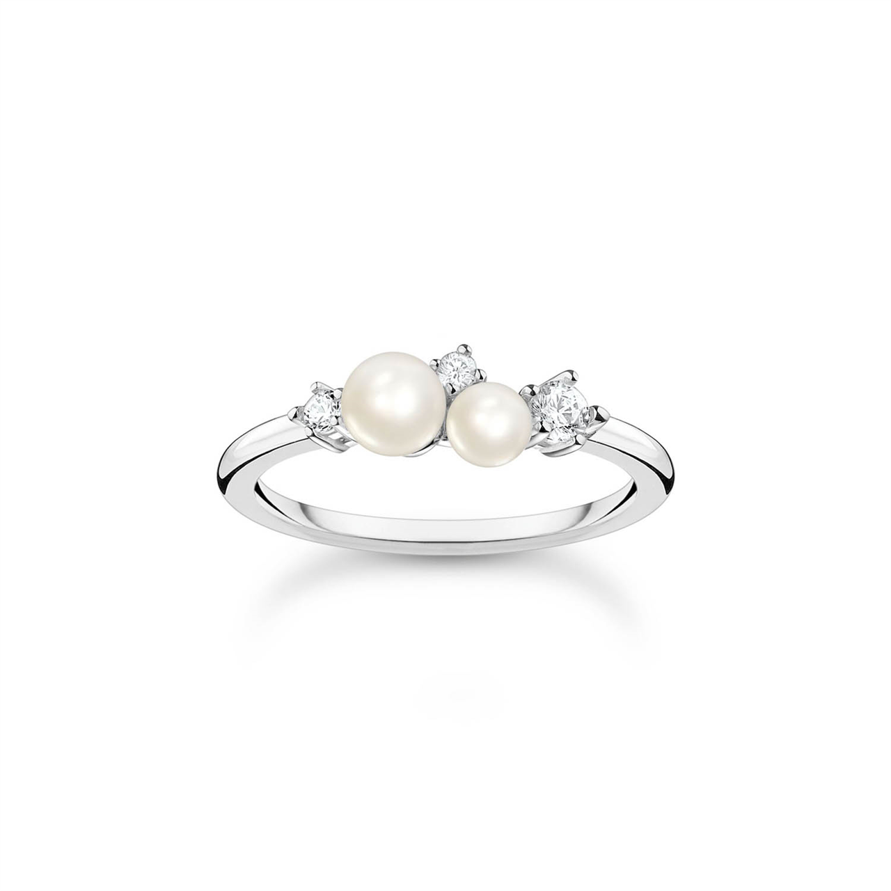 Thomas Sabo Pearl and Cubic Zirconia Ring