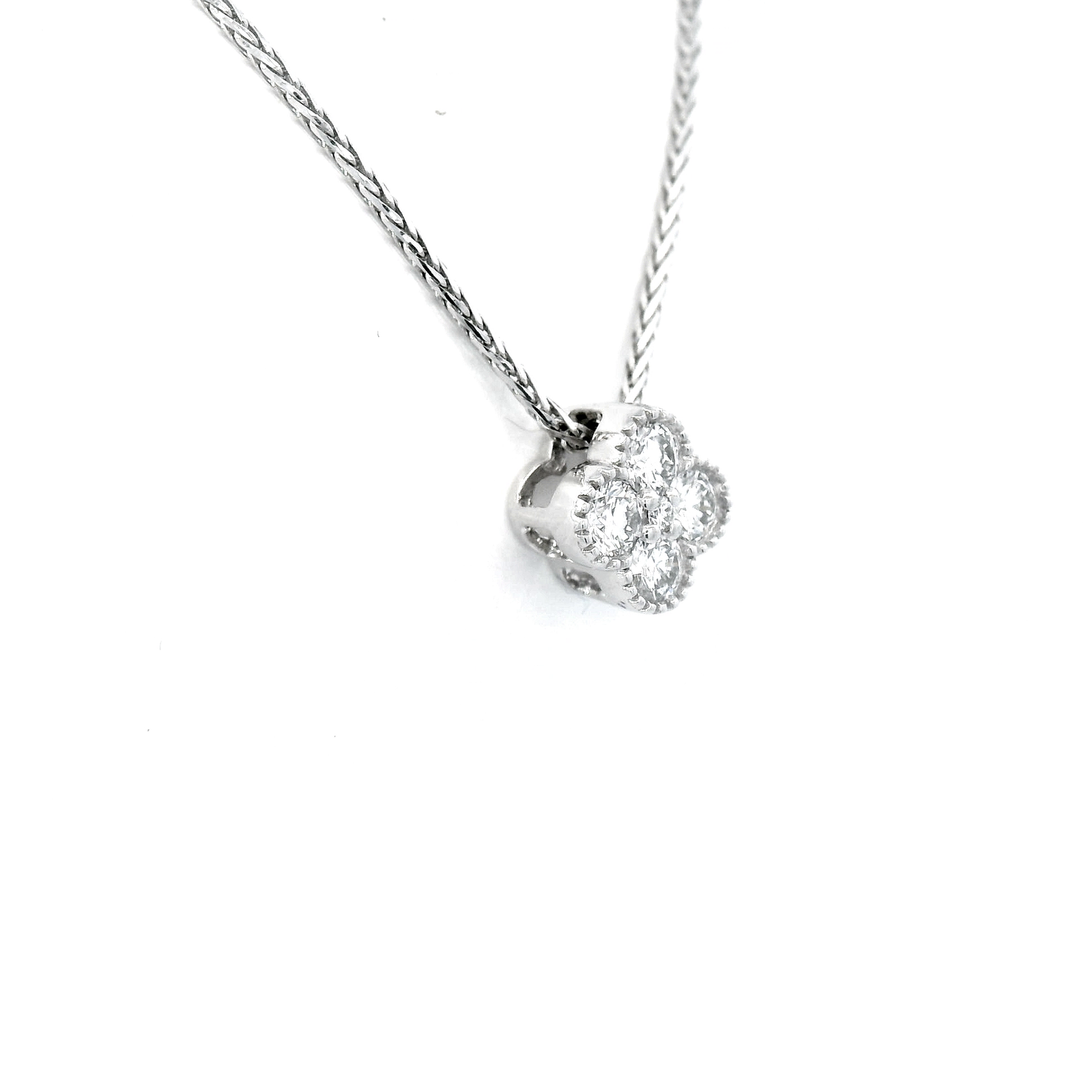 0.25ct Lab Grown Diamond Pendant in 9ct White Gold