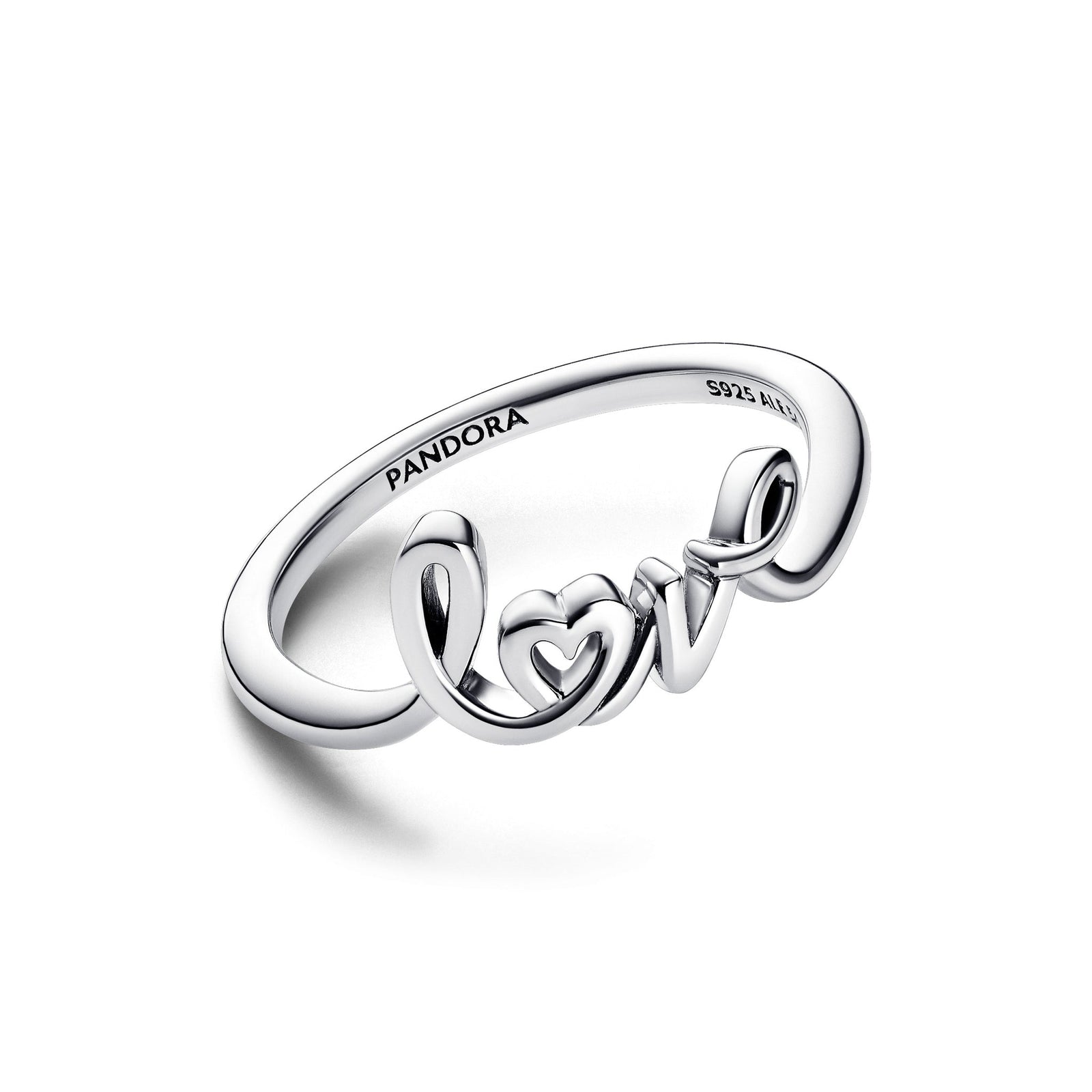 Love sterling silver ring