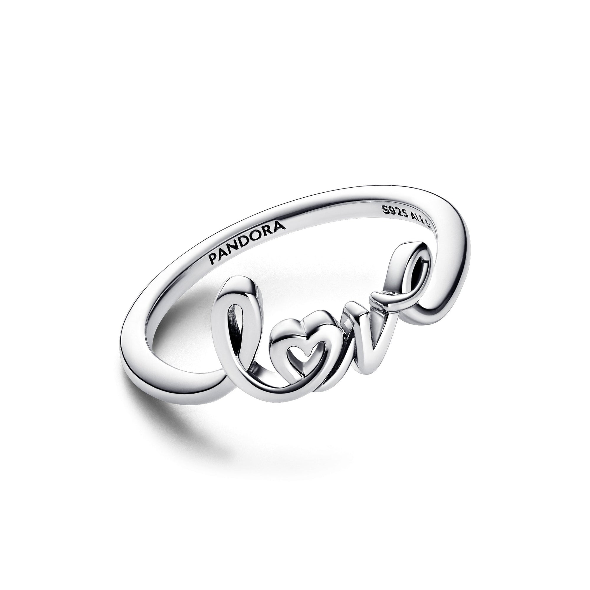 Love sterling silver ring