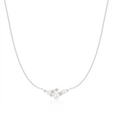 Ania Haie Silver Shell Pearl Cluster Necklace