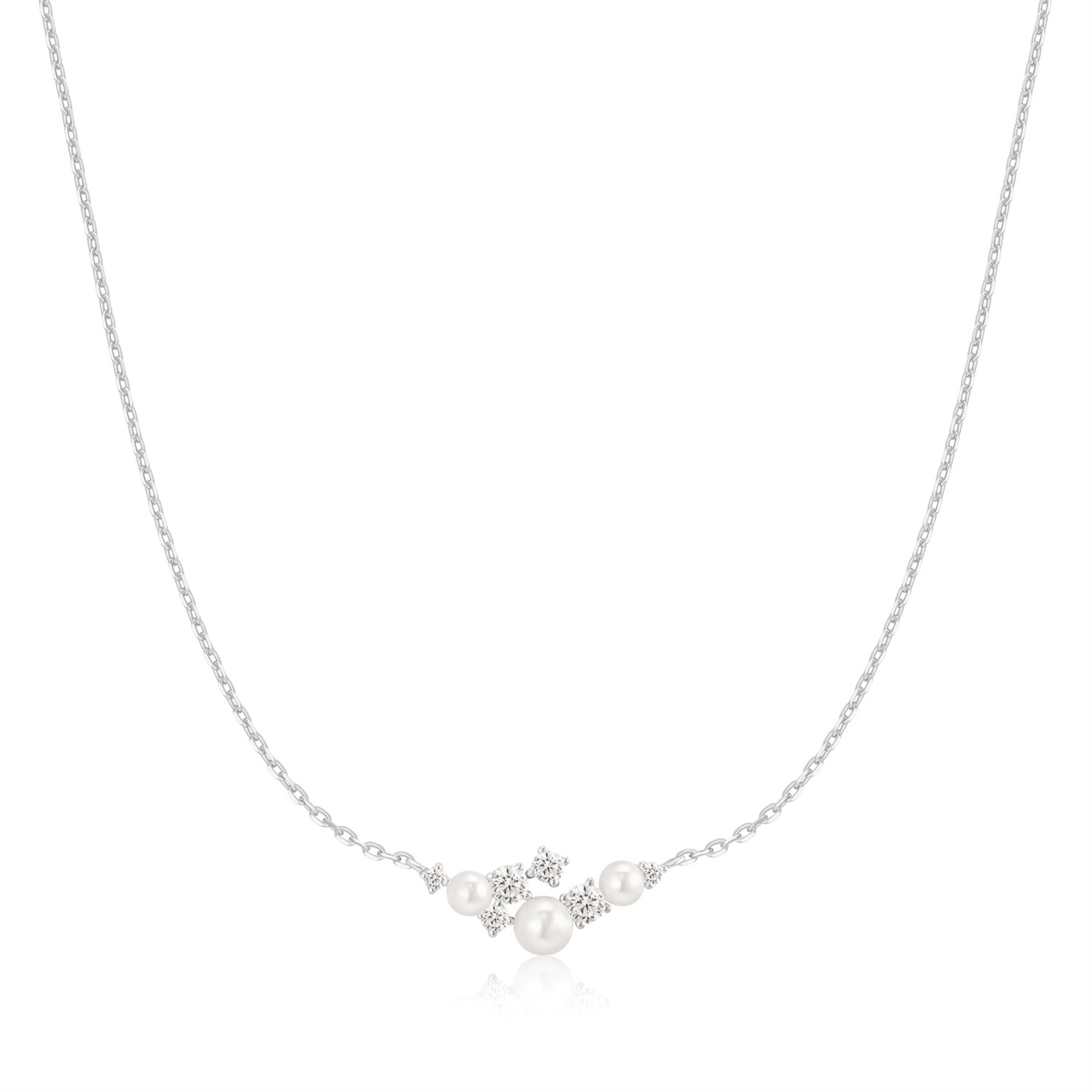 Ania Haie Pearl Cluster Necklace