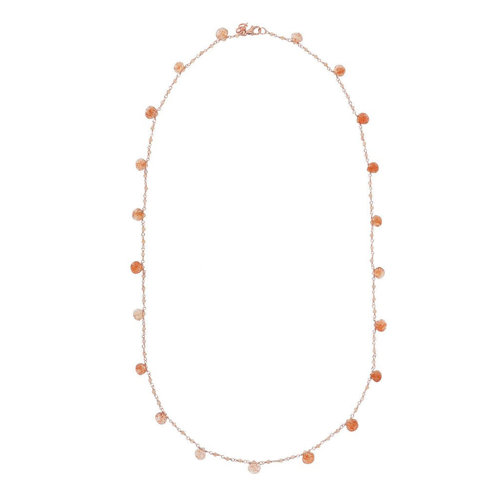 Bronzallure Rosary with Natural Stones Necklace