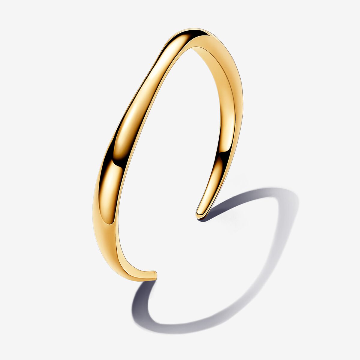 14k Gold-plated open bangle