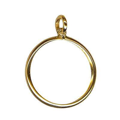 Sterling Silver Full Sovereign Plain Coin Frame