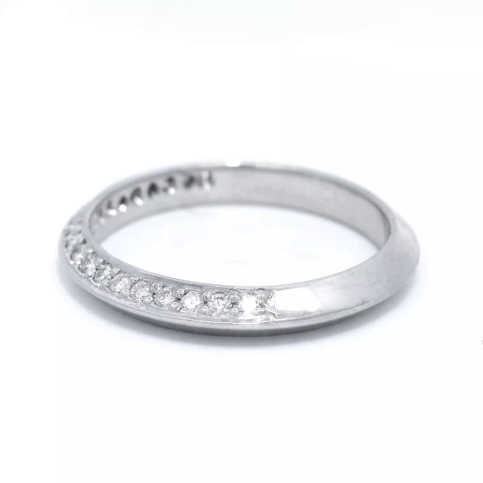 18CT W/G EZIFIT Dia SET WEDDER SZ  O