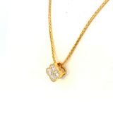 Diamond Set Flower Pendant