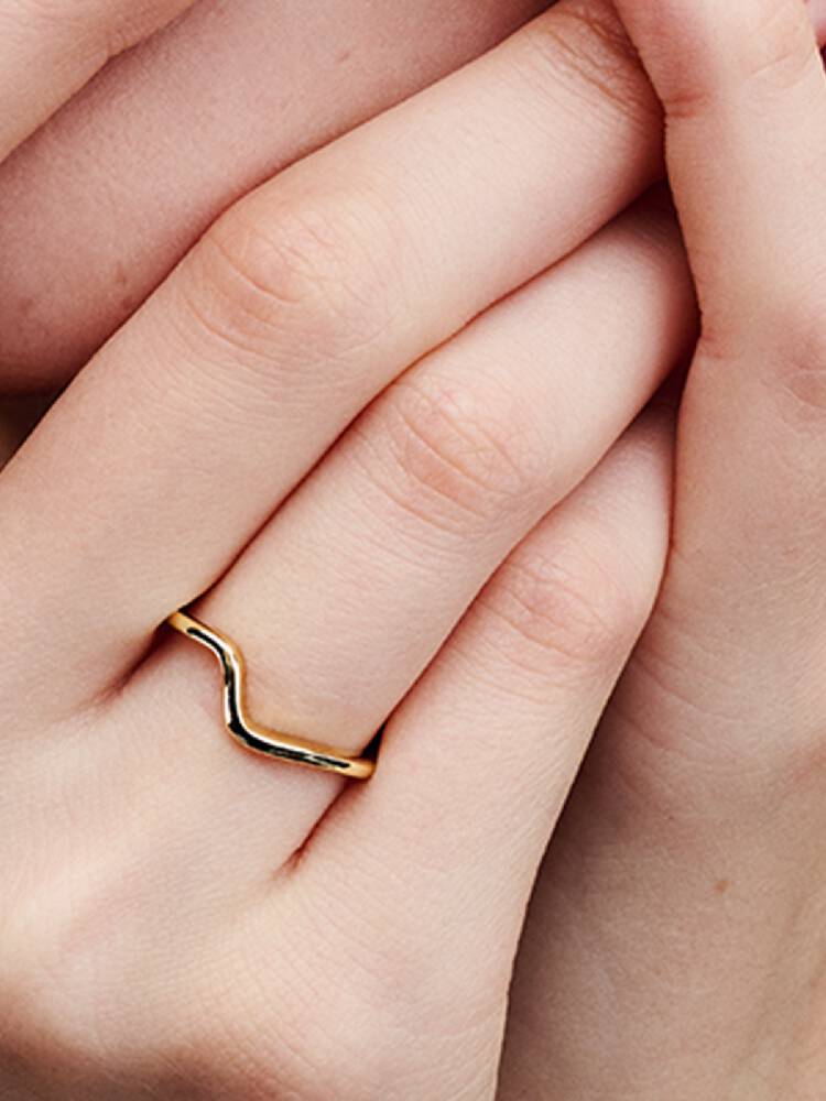 Pandora Polished Wave Ring