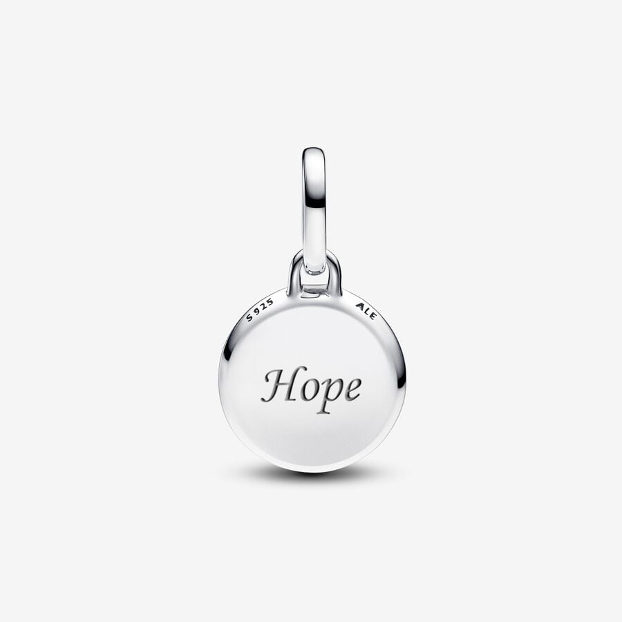 Red Murano Glass Engravable Mini Medallion Charm