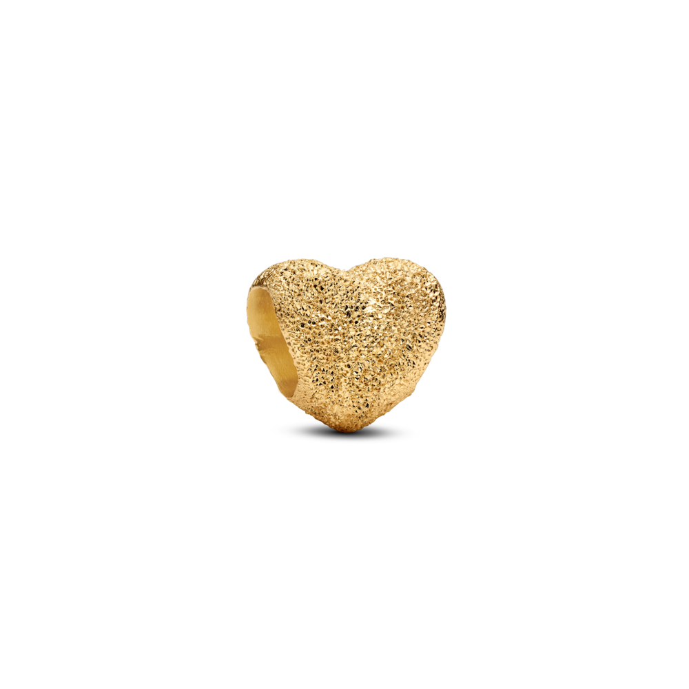 Pandora Textured Mini Heart Charm