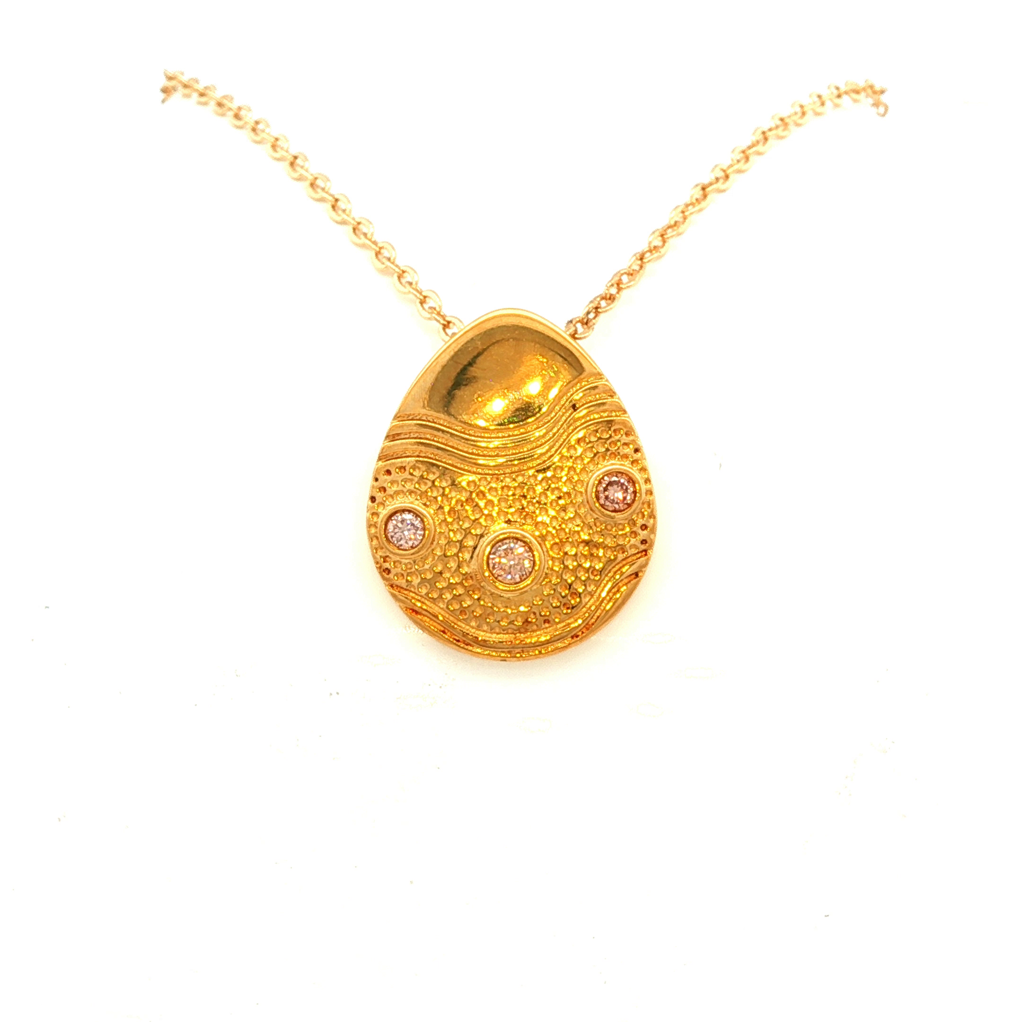 Dreamtime Diamond Tear Drop Pendant in Yellow Gold