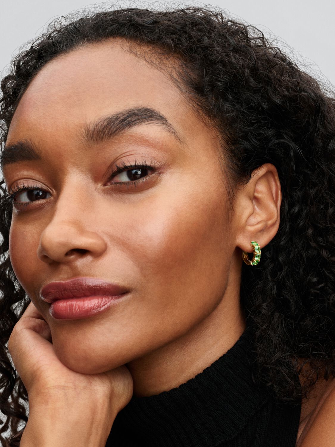 Pandora Green Hoop Earrings